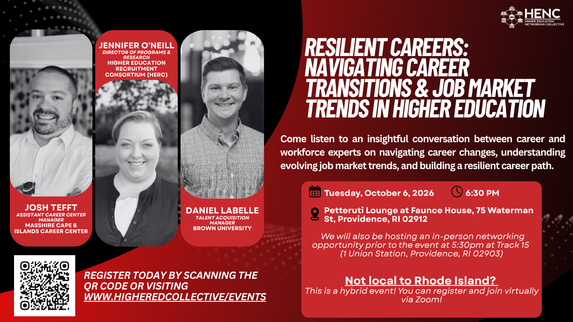 Resilient Careers: Navigating Career Transitions & Job Market Trends event flyer